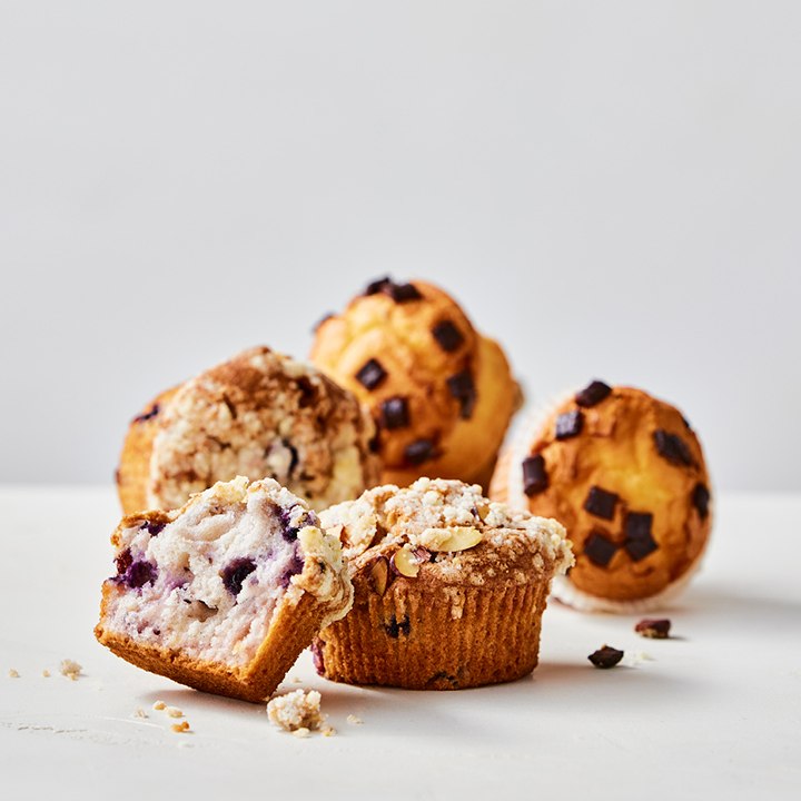 Gluten free muffins with berries