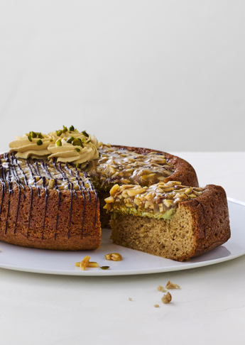 Karamelkage med trøffel á la Dubai og toscamasse