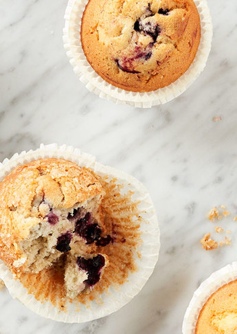Glutenfri muffin med blåbær