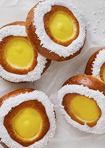 Glutenfri boller med creme