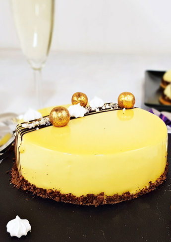 Nytårskage med passionsfromage