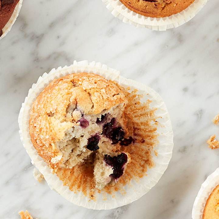 Gluten free muffin with blueberry